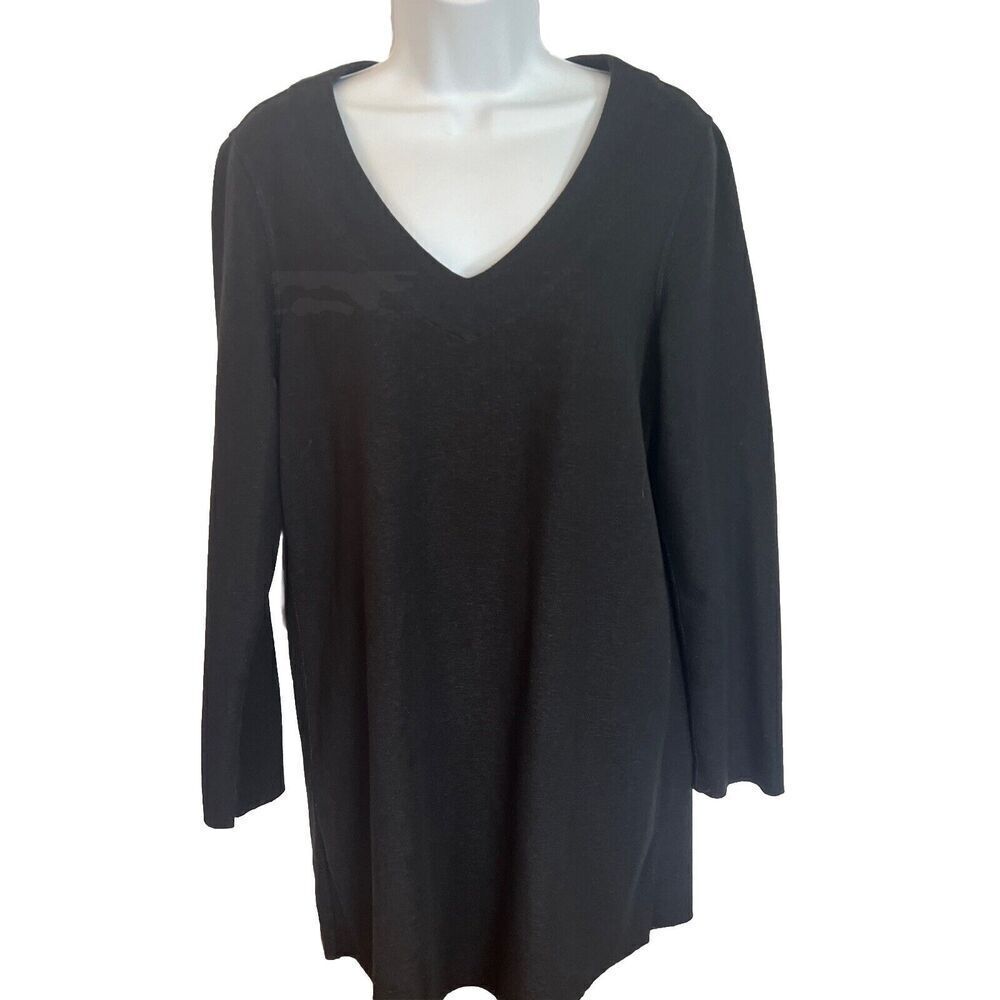 Lilla P long sleeve comfort shift dress size medium NWOT long sleeve